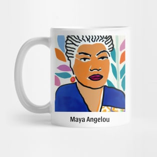 Maya Angelou Tribute - Famous Author Illustrations Mug